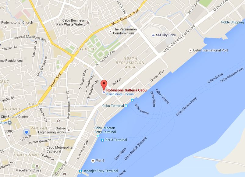 Robinsons Galleria Cebu Map
